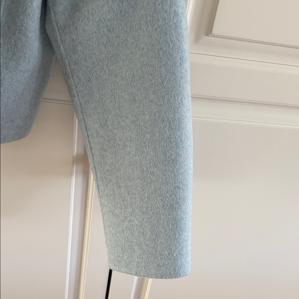 Banana Republic Wool cropped boxy jacket in Sea Glass Heather Blue. NWT fits XS* - Picture 6 of 13
